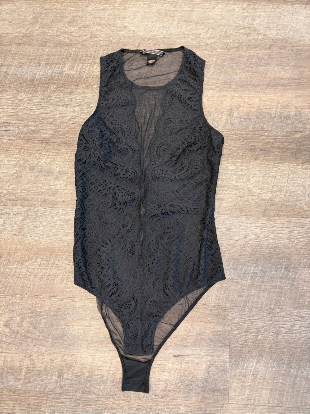 Victoria’s Secret Black Lace Bodysuit Romantic Feminine Sexy XS